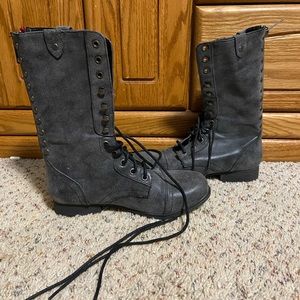 Madden Girl tall combat boots - size 7.5